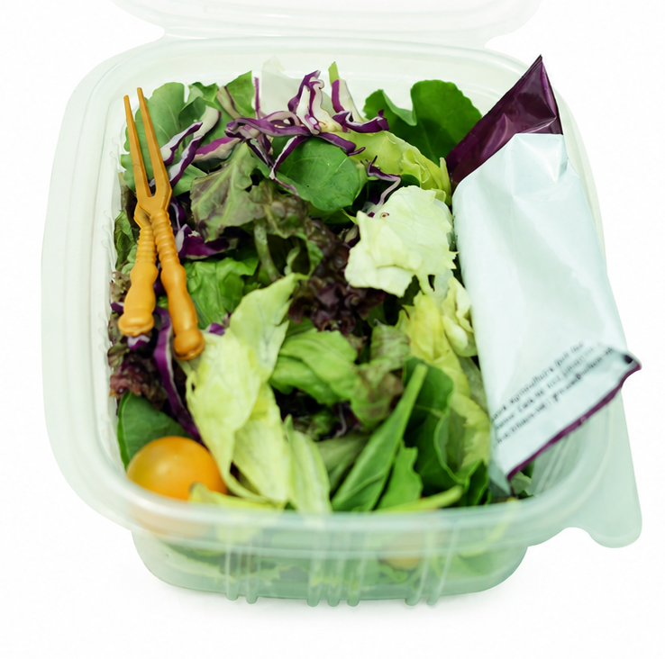 Ready To Eat Salad With Baby Spinach