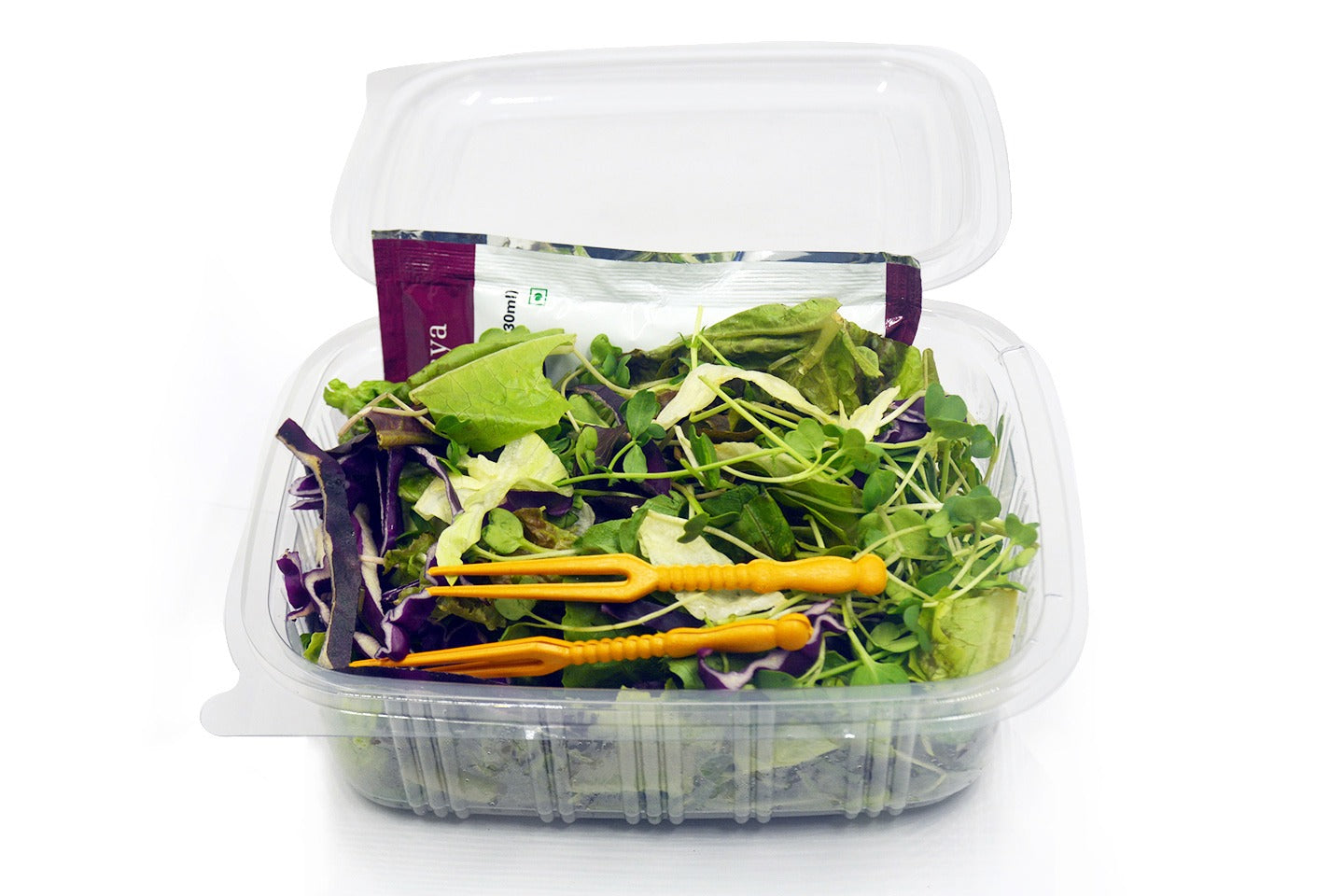 Ready To Eat With Assorted Microgreens