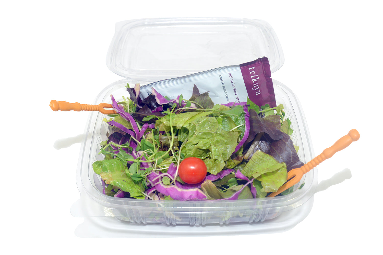 Ready To Eat With Assorted Microgreens